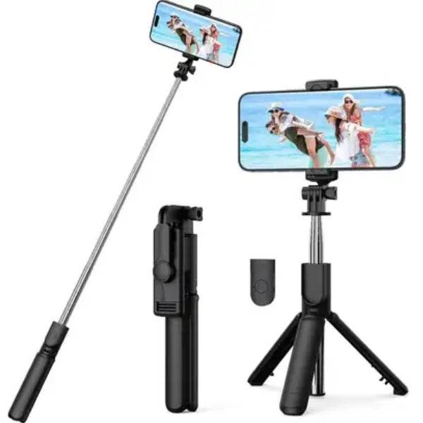 R1S Smart Bluetooth Selfie Stick with Tripod & Remote - Gadget Spark