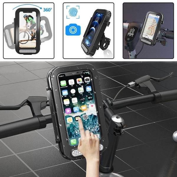 Rainproof Motorcycle Phone Holder – Universal Waterproof Bike Mount - Gadget Spark