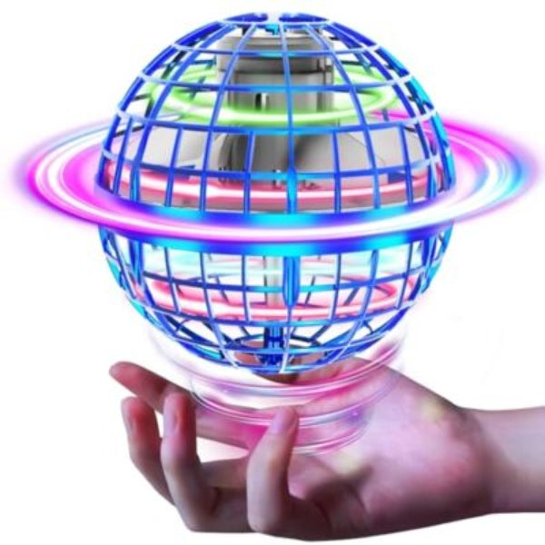 "Rechargeable Gyrosphere Flying Spinner Toy with LED Lights"